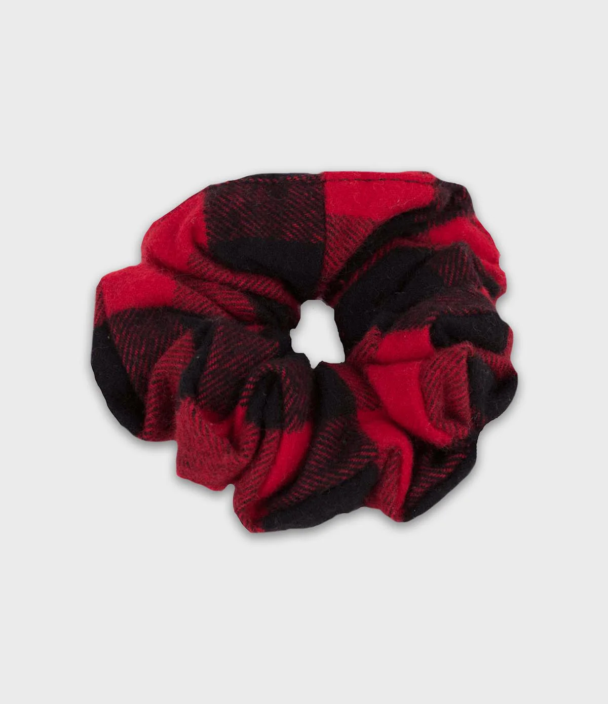Flannel Scrunchie - Red Buffalo - Image 2