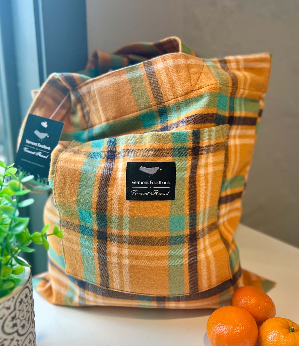 Flannel Tote Bag - Wren - Image 3