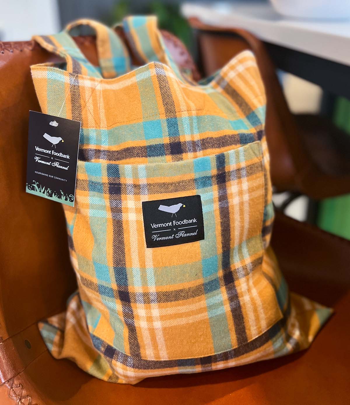 Flannel Tote Bag - Wren - Image 4