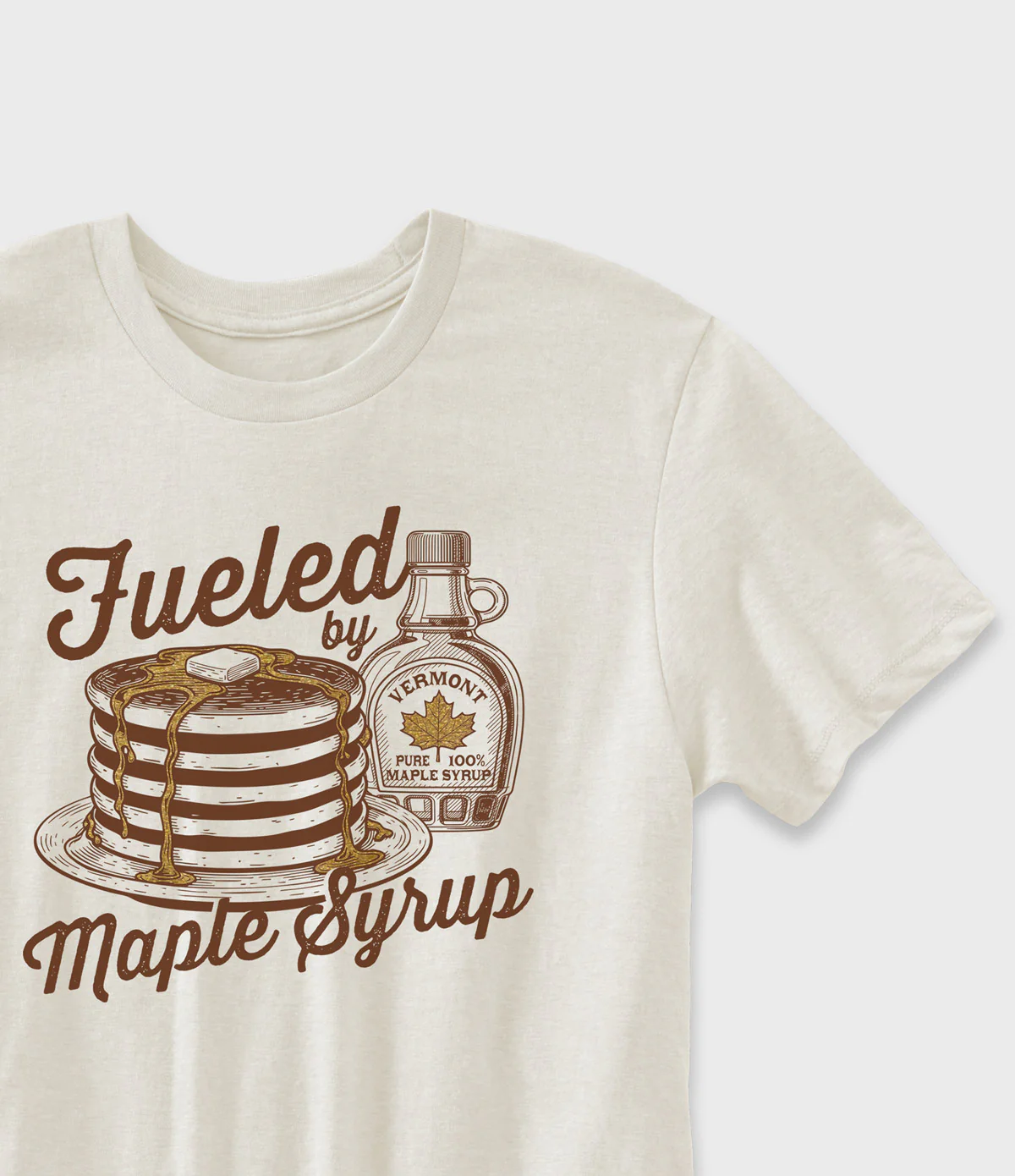 Fueled By Maple Syrup Graphic T-Shirt - Image 2