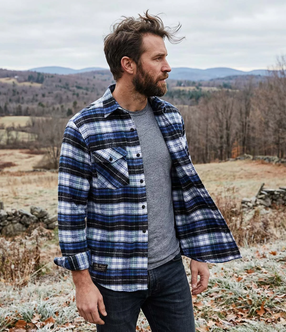 Easy Weight Men's Classic Flannel Shirt - Campbell - Image 3