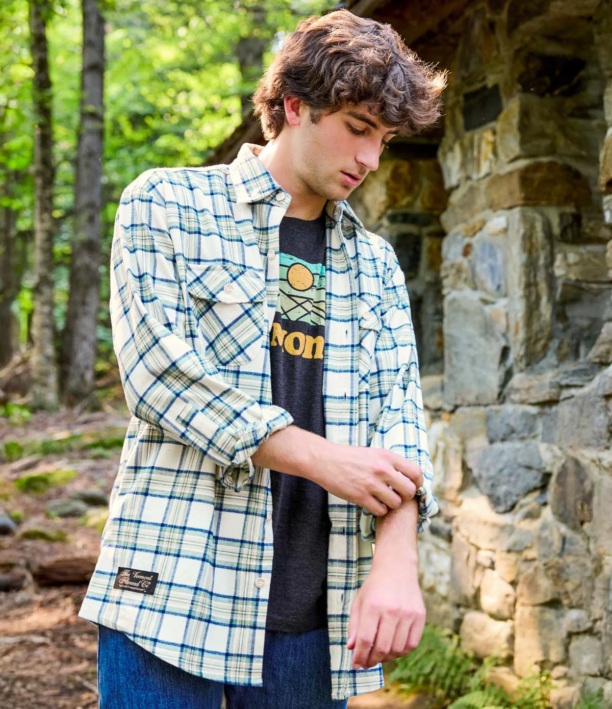 Men's Classic Flannel Shirt - Maine Star - Image 3