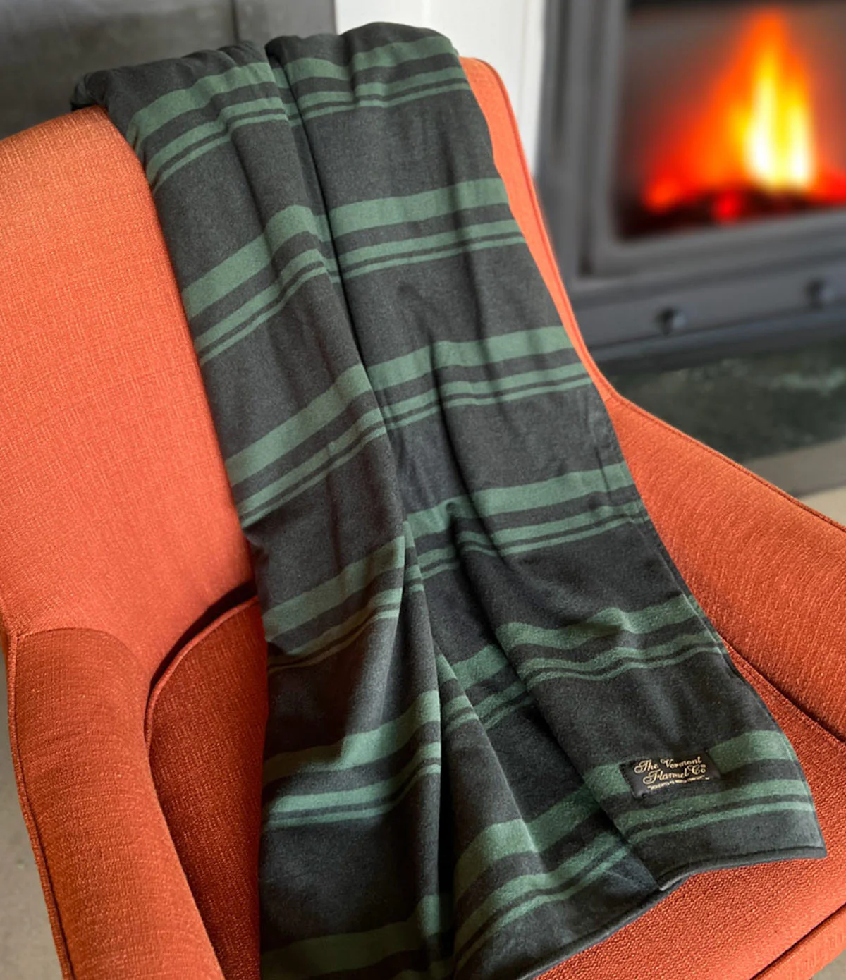 Stadium Blanket - Mansfield Stripe Green - Image 6