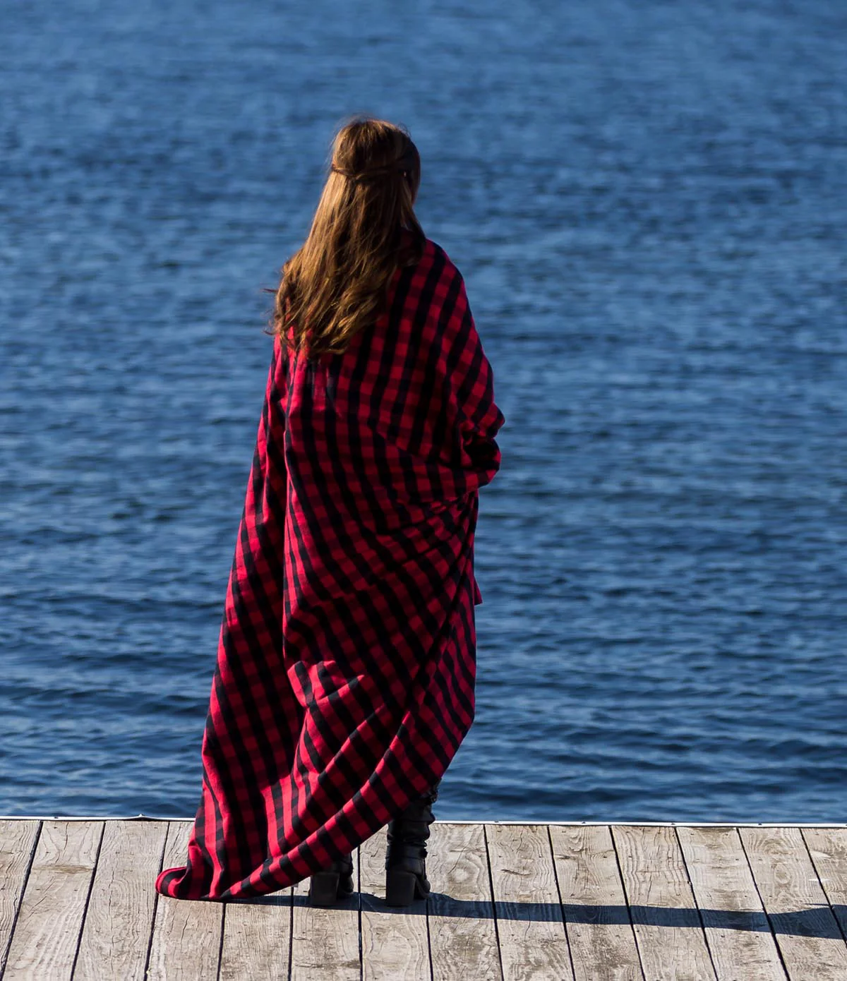 Stadium Blanket - Red Buffalo - Image 4