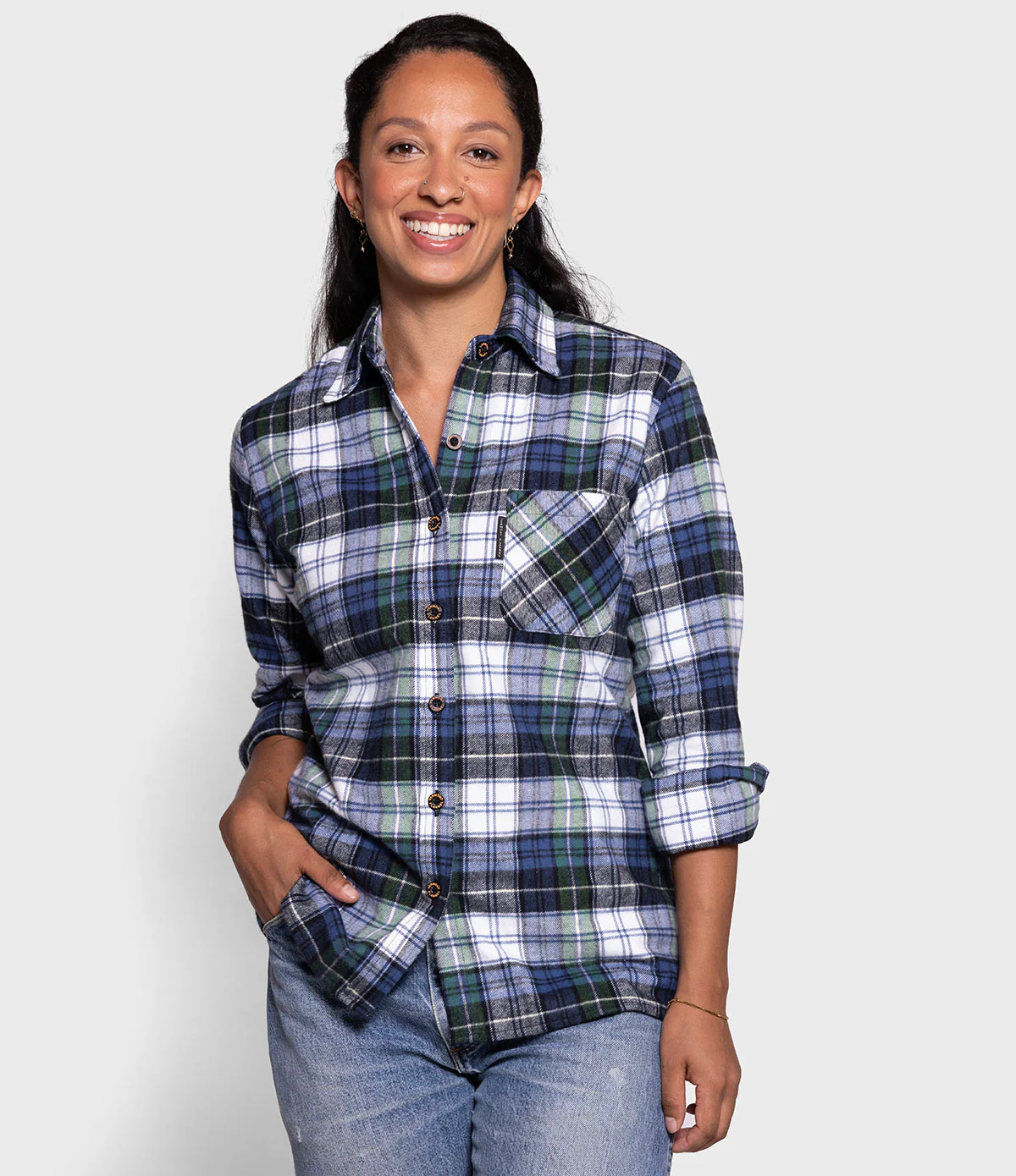 Women's Classic Flannel Shirt - Campbell - Image 4