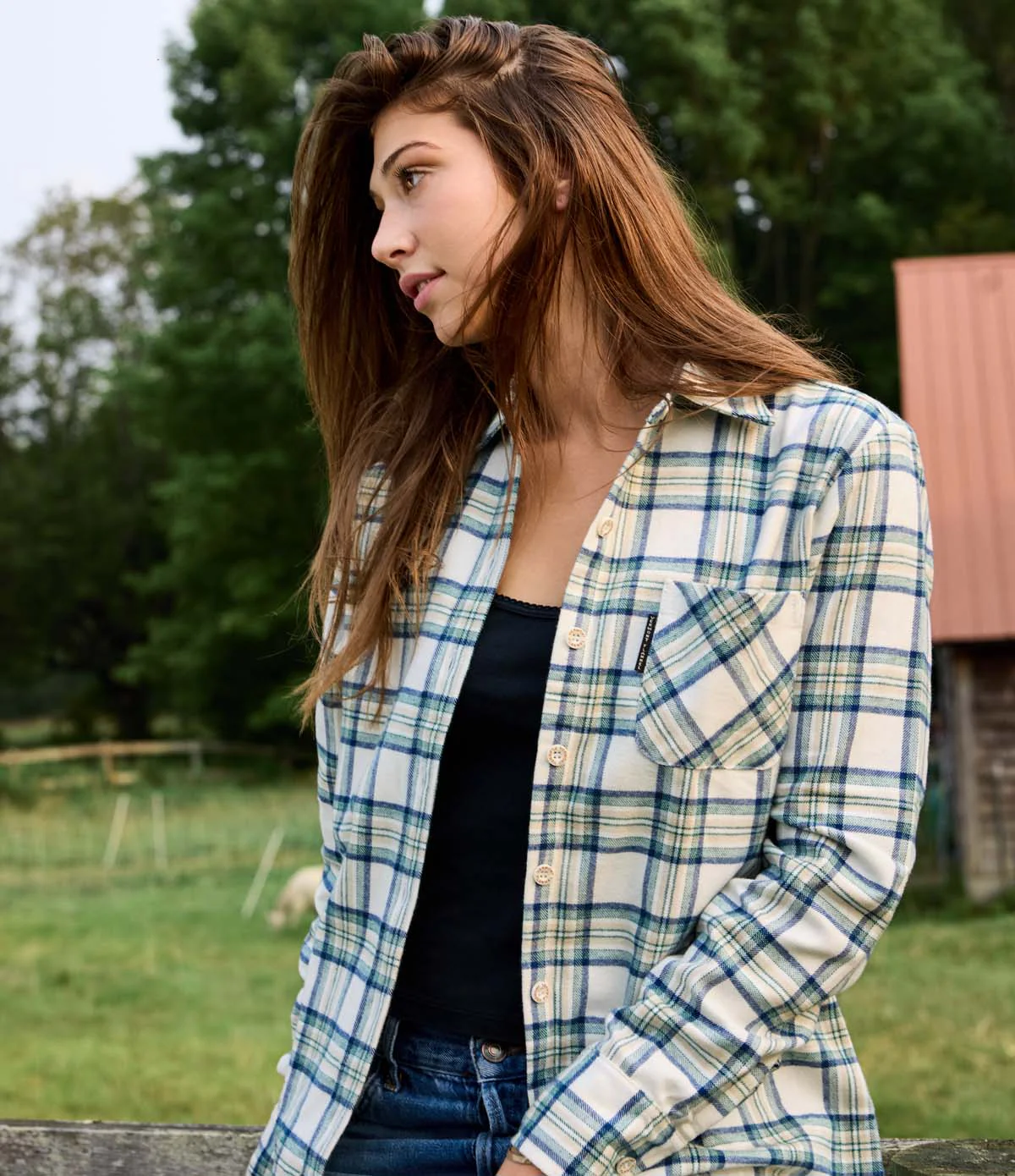 Women's Classic Flannel Shirt - Maine Star - Image 3
