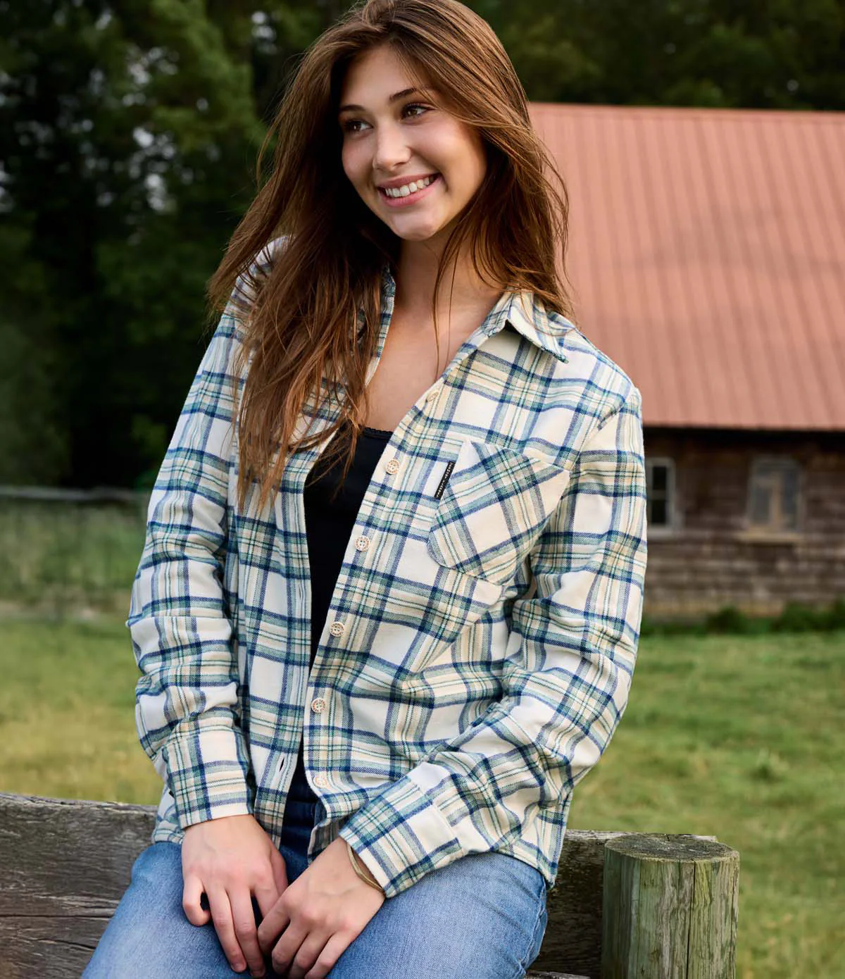 Women's Classic Flannel Shirt - Maine Star - Image 4