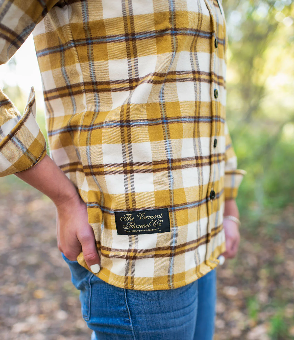 Women's Classic Flannel Shirt - Rokeby Gold - Image 4